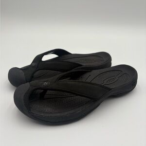 KEEN Waimea Flip Flop Sandals Black Comfort Thong Women’s Size 7